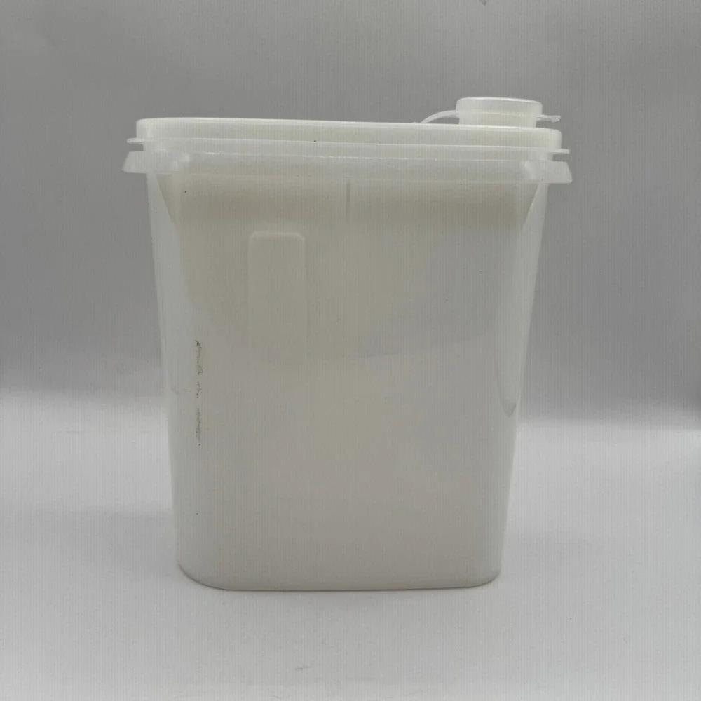 Tupperware Modular Mates Storage Containers Set‎ 2 Sheer White Pour Spout Lids